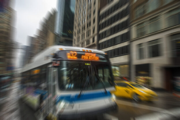 bus in new york city